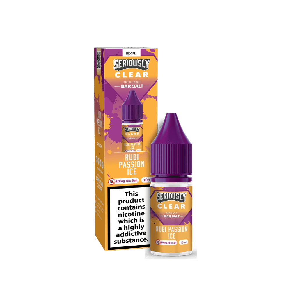 Seriously Clear Bar Salt E-liquid Rubi Passion Ice