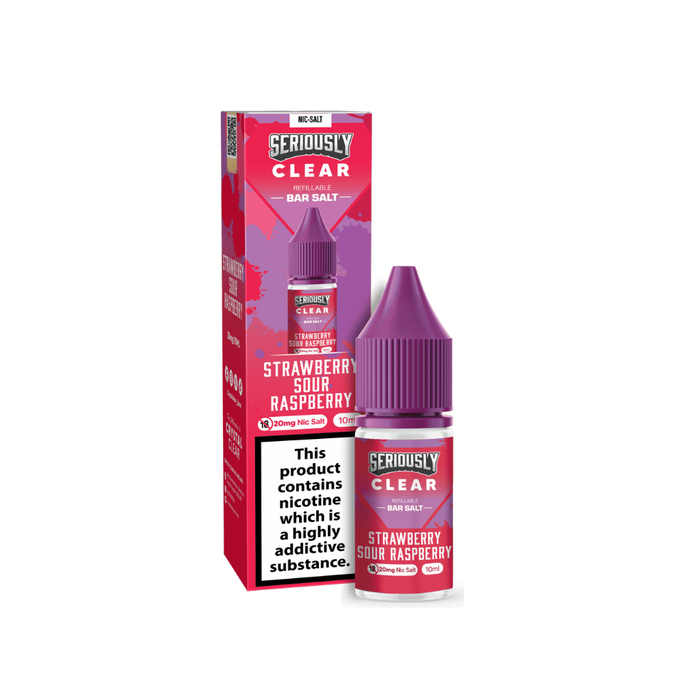 Seriously Clear Bar Salt E-liquid Strawberry Sour Raspberry