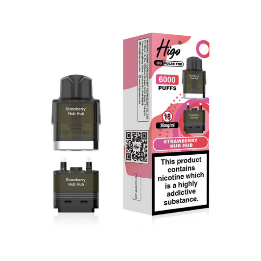 Higo BB Pulse 6000 Prefilled Pod Strawberry Huba Huba