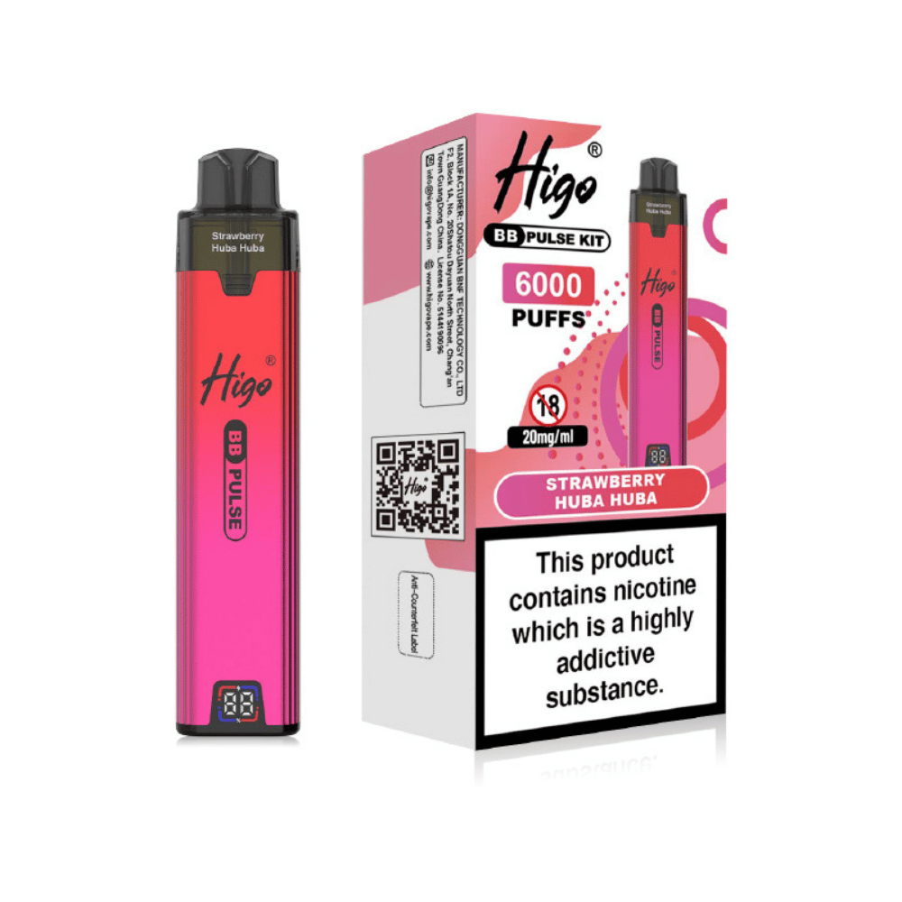 Higo BB Pulse 6000 Prefilled Pod Kit Strawberry Huba Huba