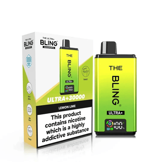 The Bling Ultra plus 30K Vape Kit Lemon Lime
