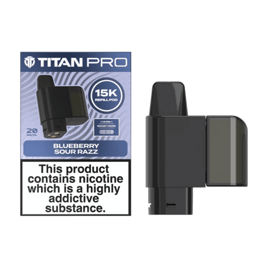 Titan Pro 15K Prefilled Pod Blueberry Sour Razz
