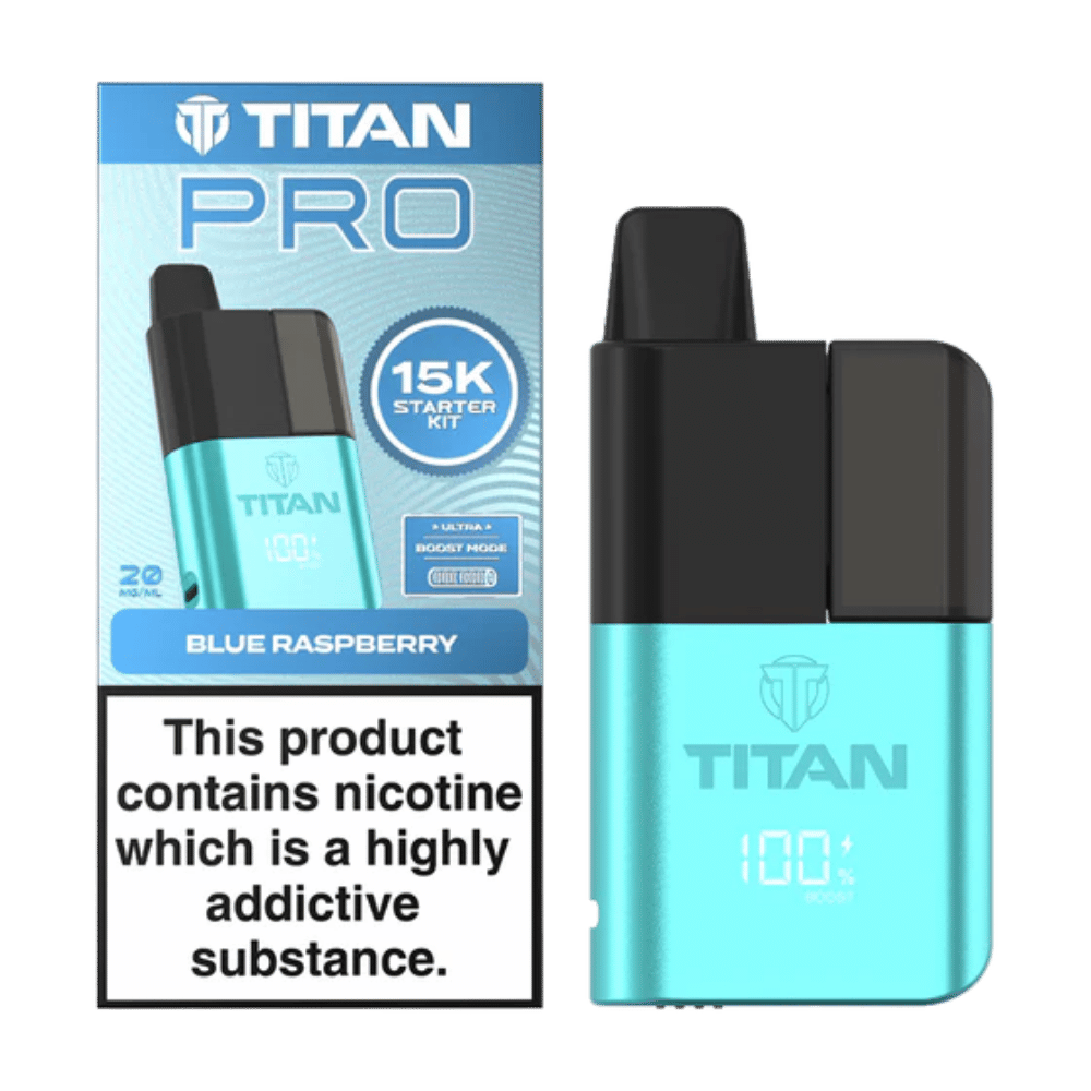Titan Pro 15K Prefilled Pod Kit Blue Raspberry
