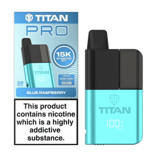 Titan Pro 15K Prefilled Pod Kit Blue Raspberry
