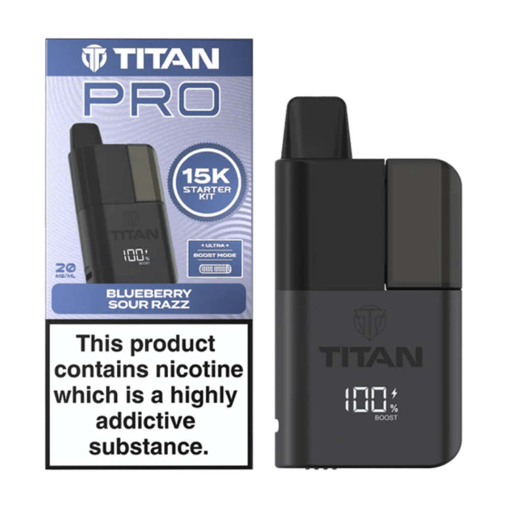 Titan Pro 15K Prefilled Pod Kit Blueberry Sour Razz
