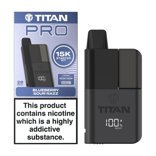 Titan Pro 15K Prefilled Pod Kit Blueberry Sour Razz

