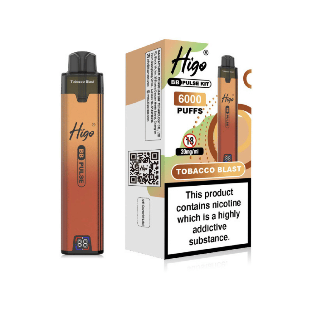 Higo BB Pulse 6000 Prefilled Pod Kit Tobacco Blast