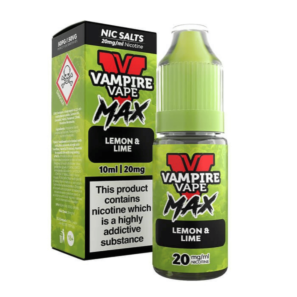 Vampire Vape Max Lemon & Lime Nic Salt E-Liquid 10ml