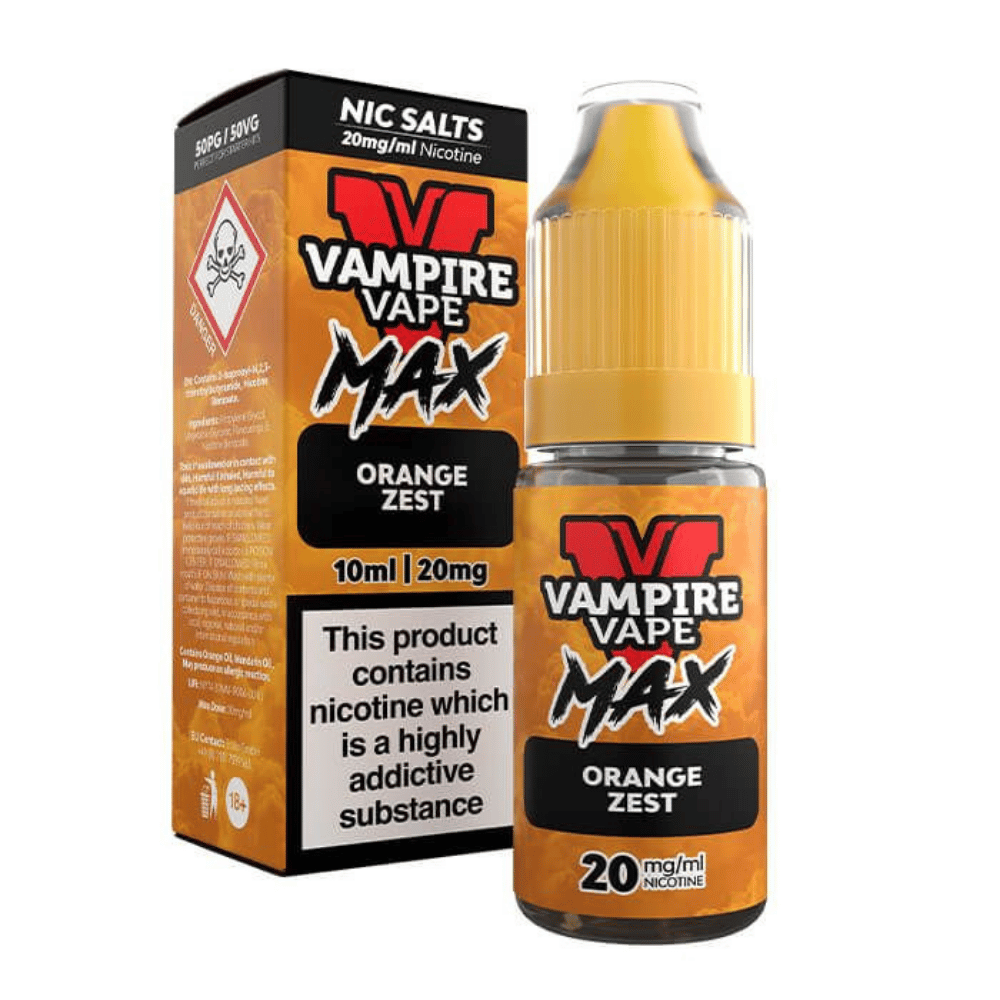 Vampire Vape Max Orange Zest Nic Salt | 5 For 10