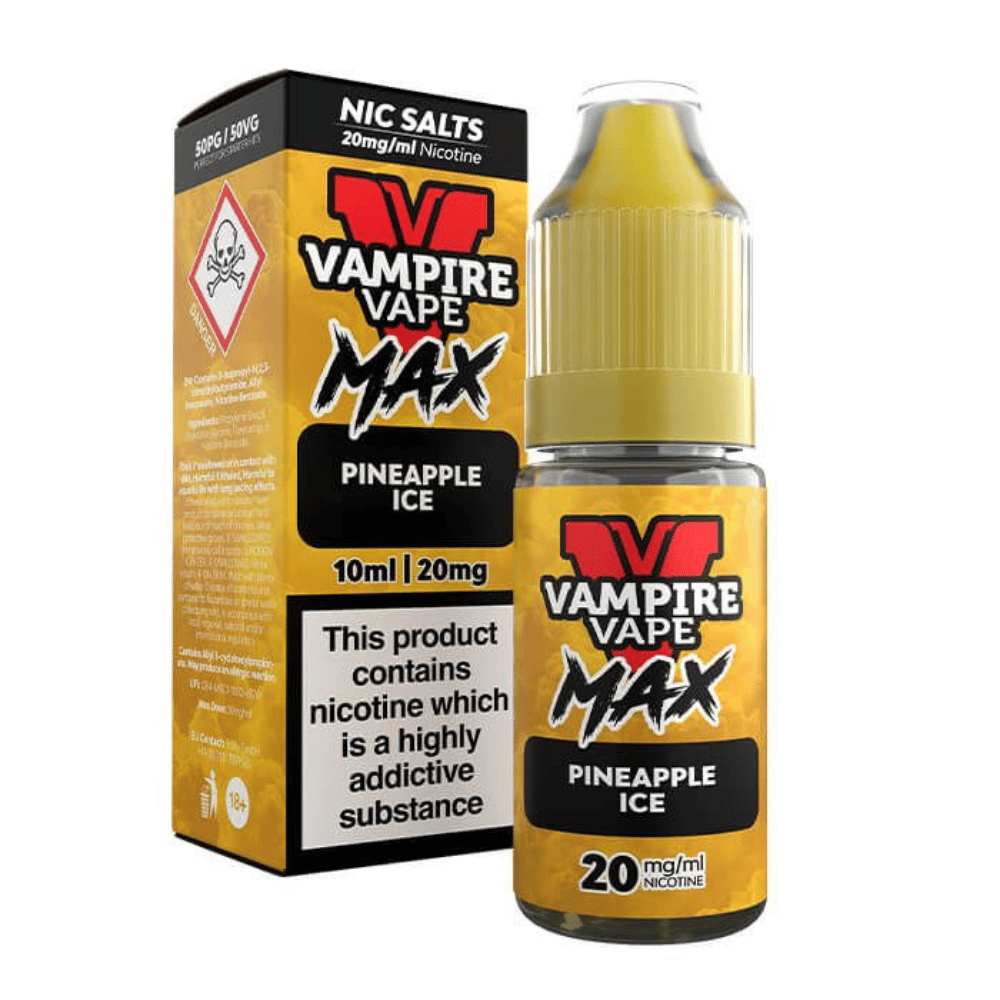 Vampire Vape Max Pineapple Ice Nic Salt E-Liquid 10ml Vampire Vape Max Pineapple Ice Nic Salt E-Liquid 10ml