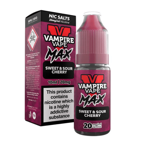 vampire vape flavours Vampire Vape Max Sweet & Sour Cherry Nic Salt