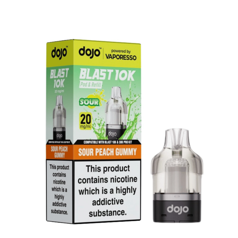 Vaporesso Dojo Blast 10K Prefilled Pod Sour Peach Gummy
