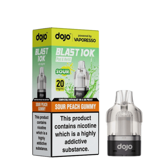 Vaporesso Dojo Blast 10K Prefilled Pod Sour Peach Gummy