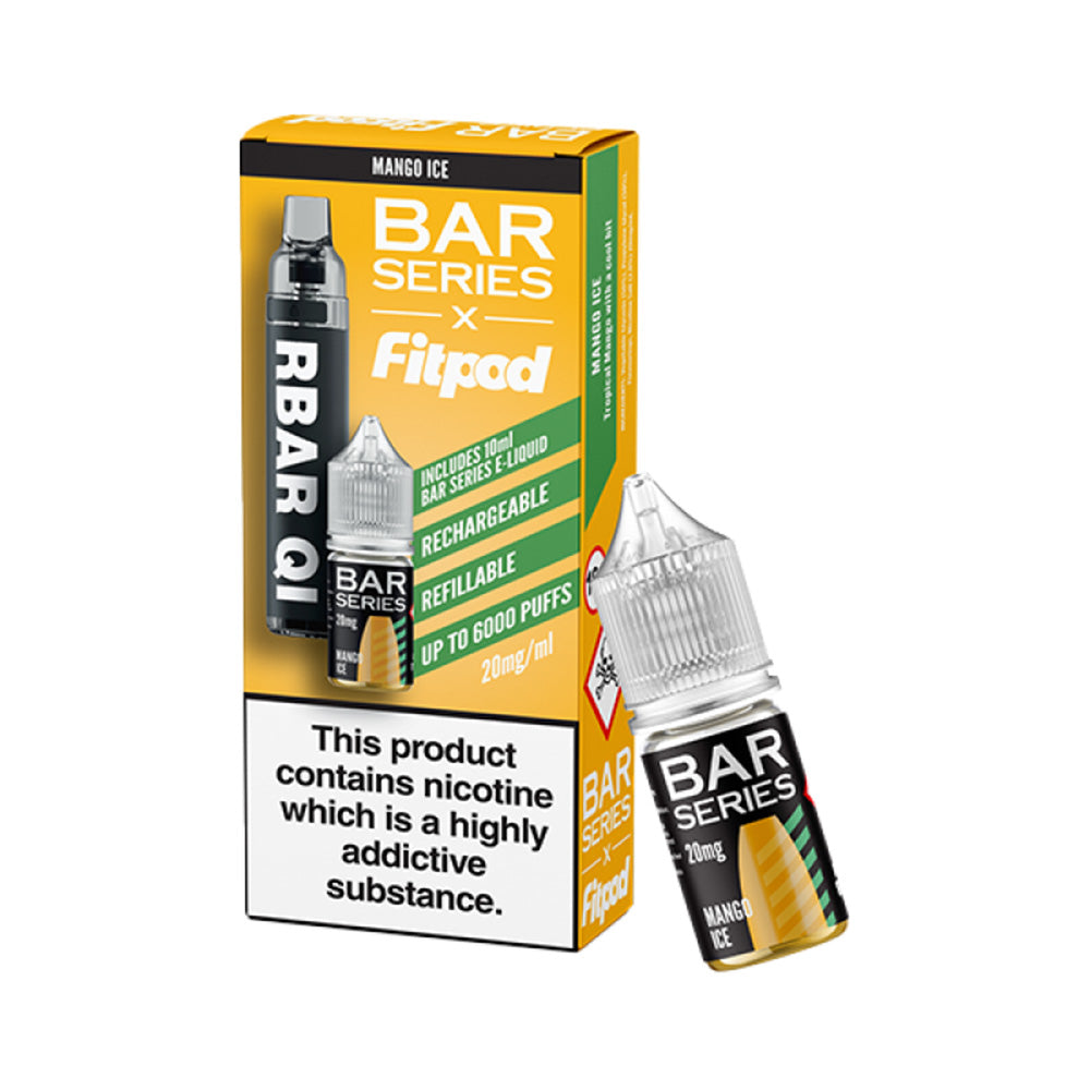 Bar Series x Fitpod RBAR QI Refillable Disposable Vape