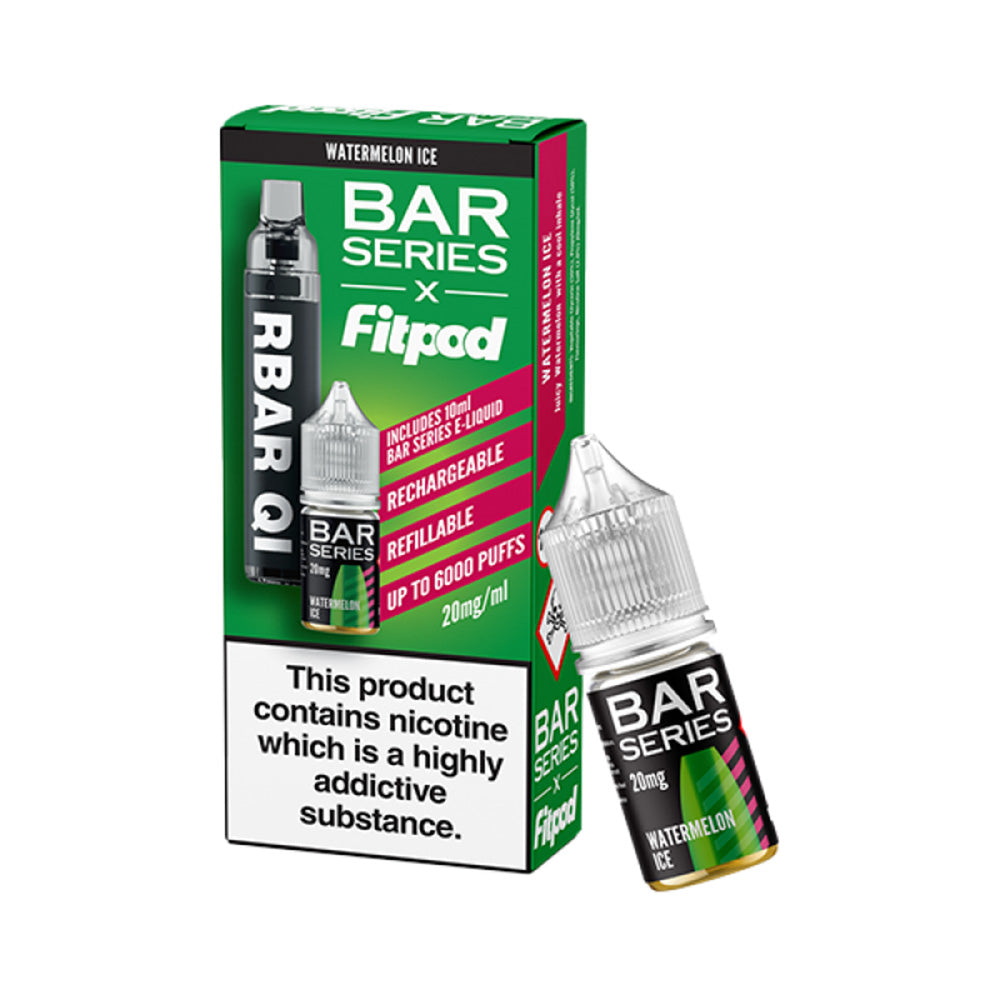 Bar Series x Fitpod RBAR QI Refillable Disposable Vape