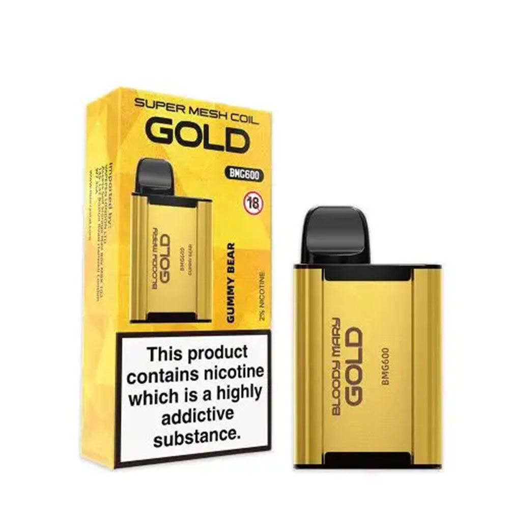 Bloody Mary Gold BMG600 Gummy Bear Disposable Vape