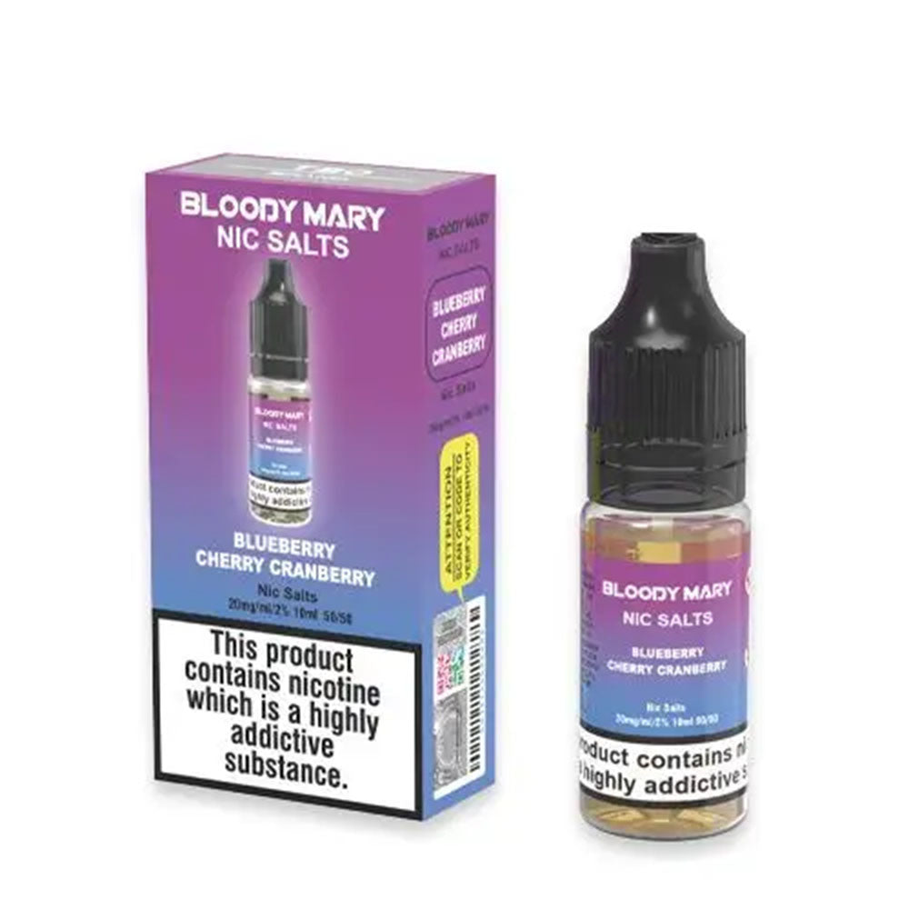 Bloody Mary Nic Salt Blueberry Cherry Cranberry E Liquid 10ml