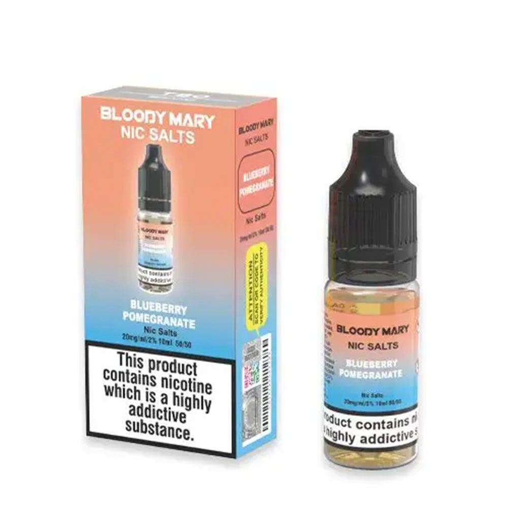 Bloody Mary Nic Salt Blueberry Pomegranate E Liquid 10ml