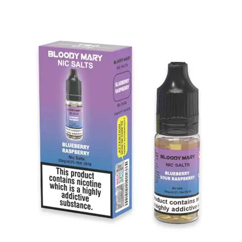 Bloody Mary Nic Salt Blueberry Raspberry E Liquid 10ml