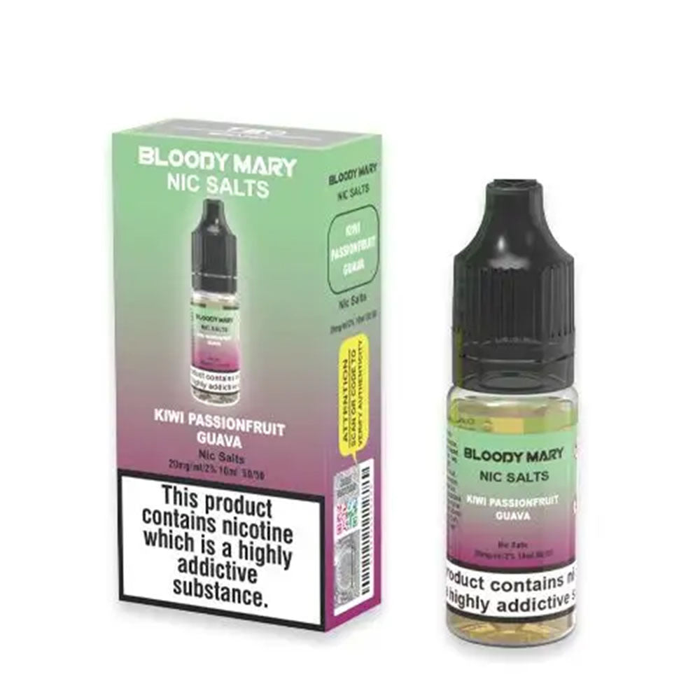 Bloody Mary Nic Salt Kiwi Passion Fruit Guava E Liquid 10ml