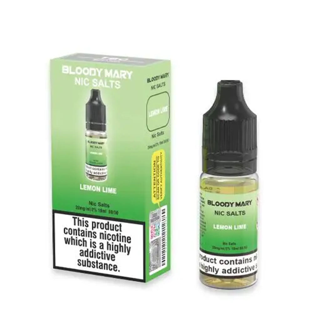 Bloody Mary Nic Salt Lemon Lime E Liquid 10ml