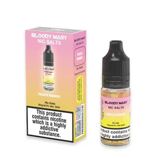 Bloody Mary Nic Salt Peach Mango E Liquid 10ml