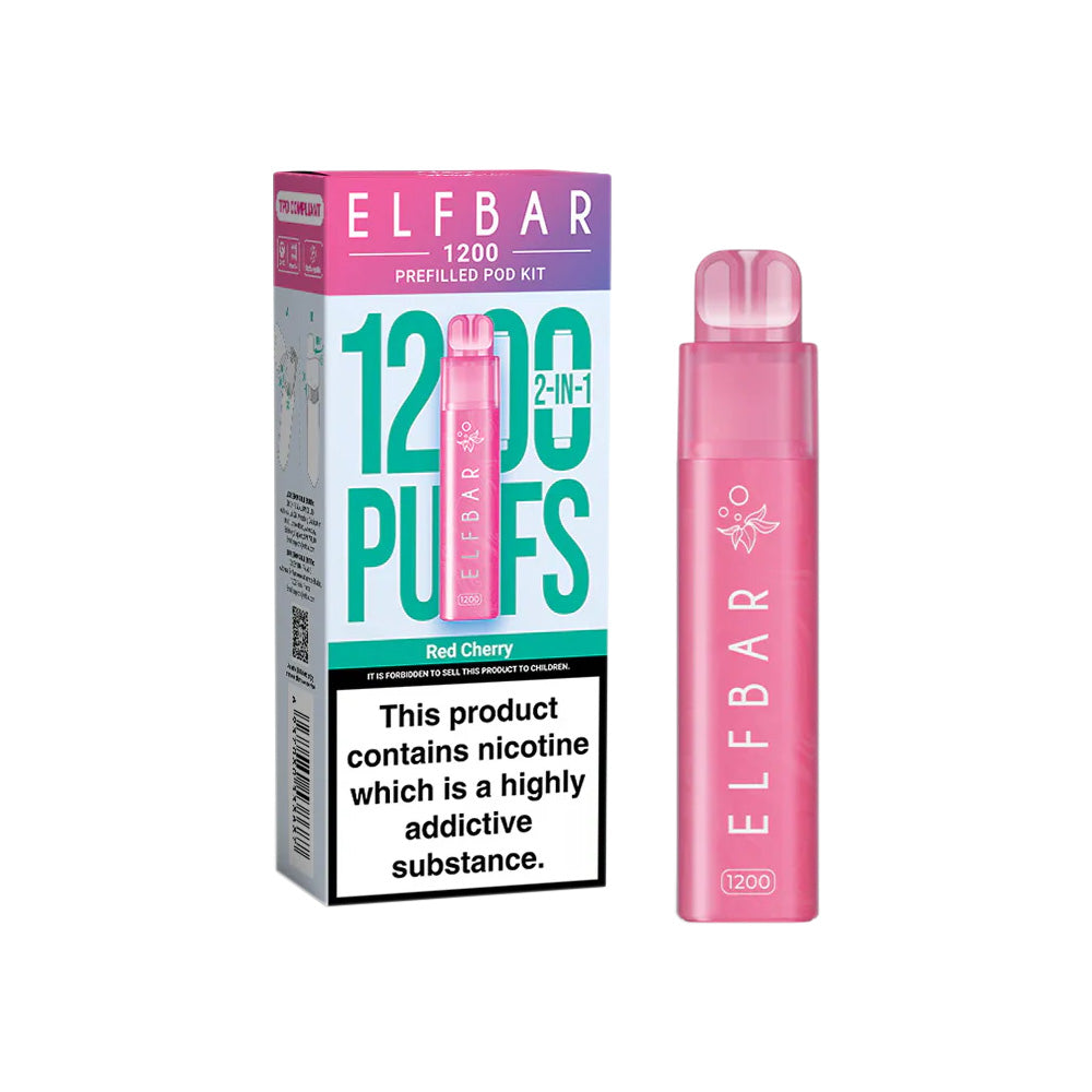Elf Bar 1200 Red Cherry Prefilled Pod Vape