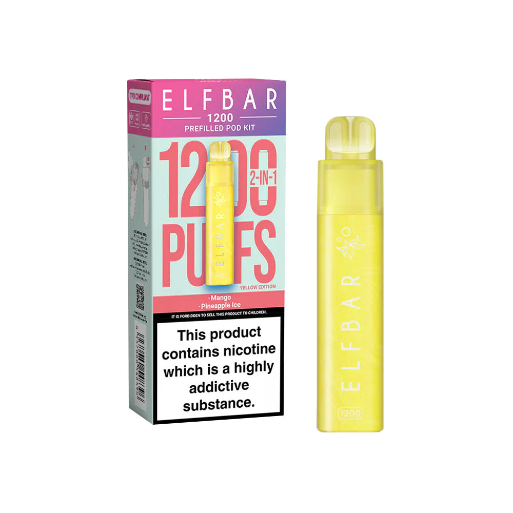 Elf Bar EB1200 | Yellow Edition | Free UK Delivery Elf Bar EB1200 | Yellow Edition | Free UK Delivery