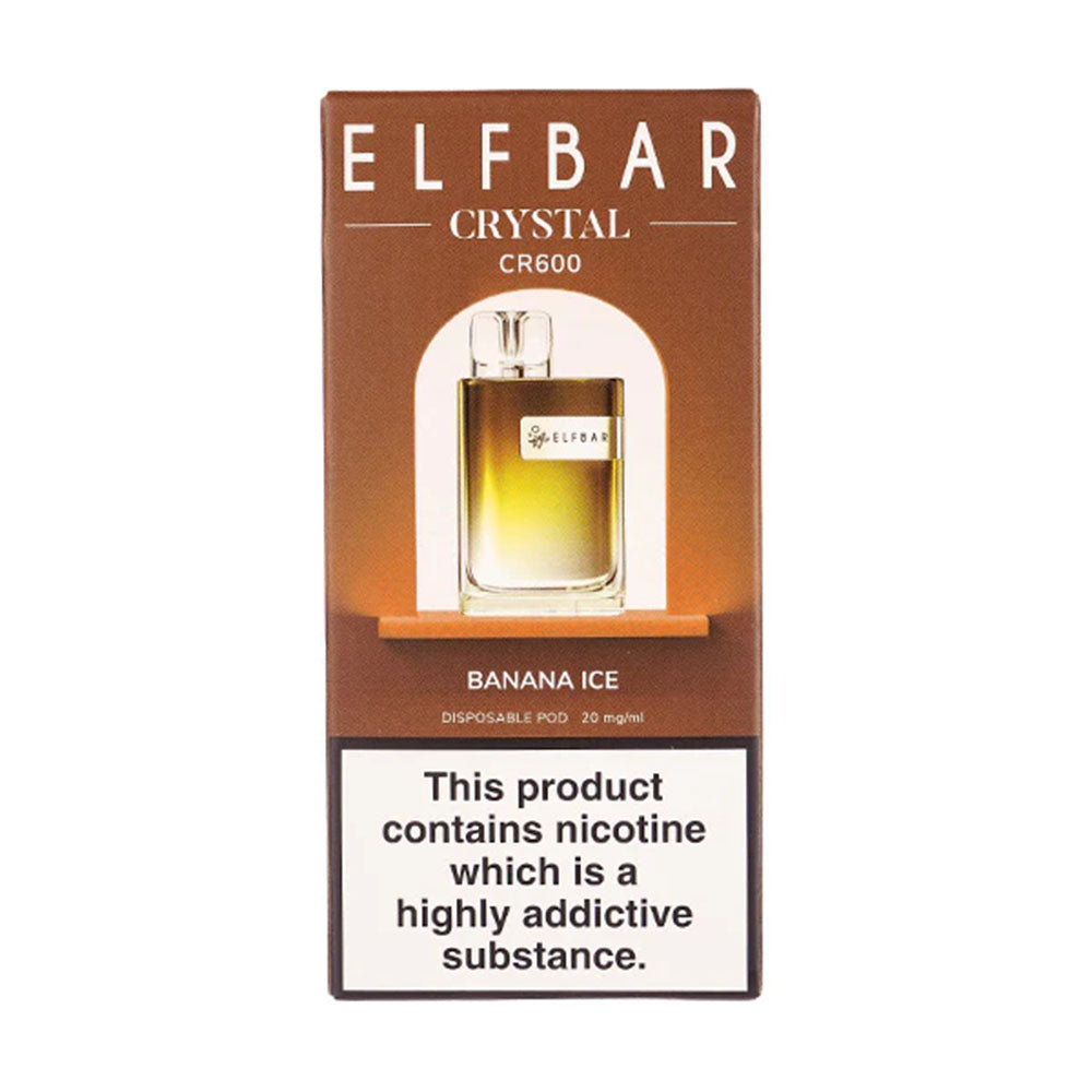 Elf Bar Crystal CR600 Banana Ice Disposable Vape