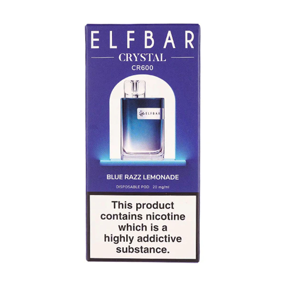 Elf Bar Crystal CR600 Blue Razz Lemonade Disposable Vape