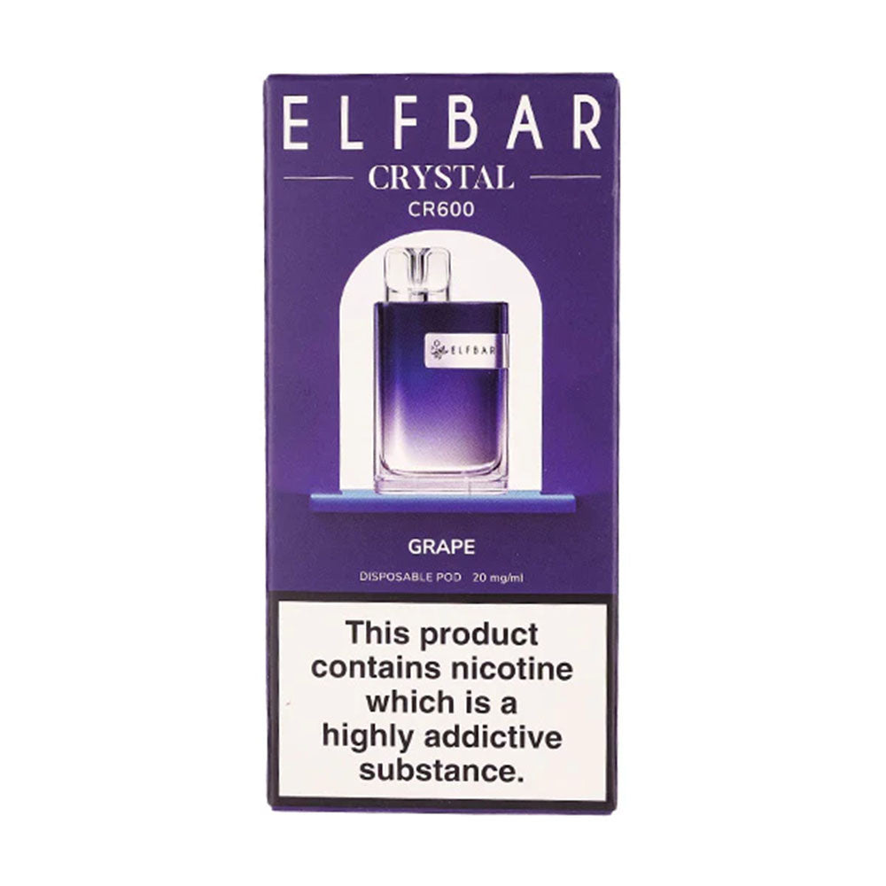 Elf Bar Crystal CR600 Grape Disposable Vape