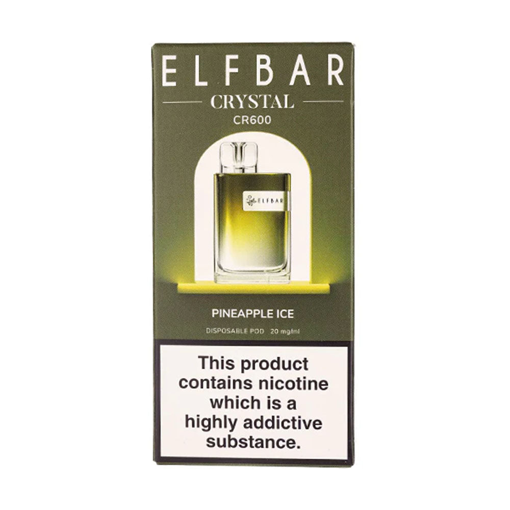 Elf Bar Crystal CR600 Pineapple Ice Disposable Vape