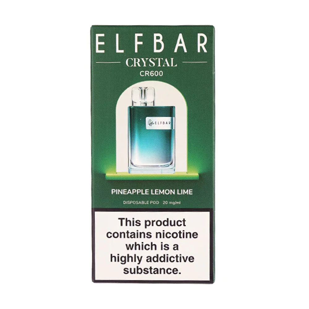 Elf Bar Crystal CR600 Pineapple Lemon Lime Disposable Vape