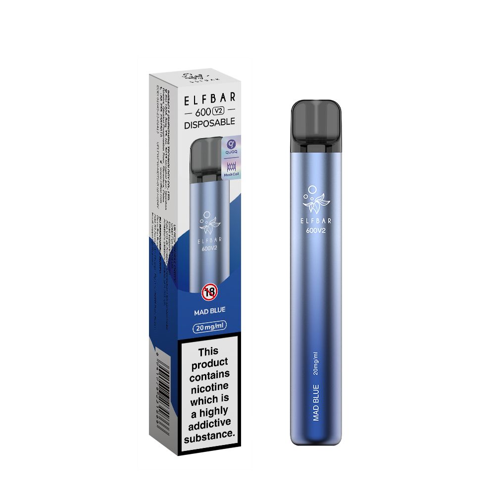 Elf Bar 600 V2 Mad Blue Disposable Vape