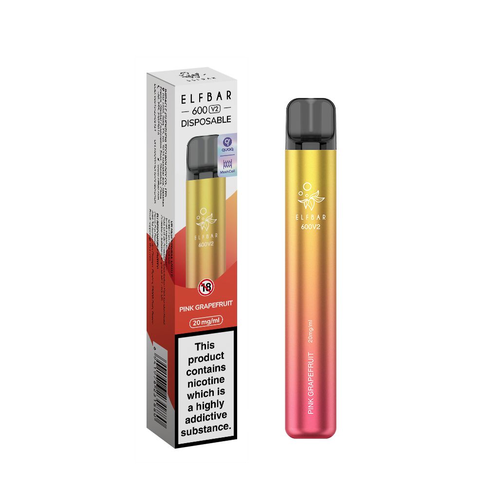 Elf Bar 600 V2 Pink Grapefruit Disposable Vape