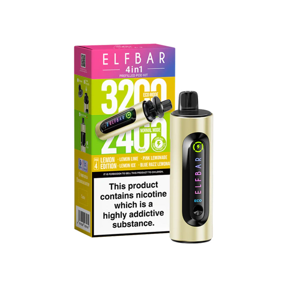 Elf Bar 4 in 1 Pod Vape Kit | 3200 Puffs | Free UK Delivery Elf Bar 4 in 1 Pod Vape Kit | 3200 Puffs | Free UK Delivery