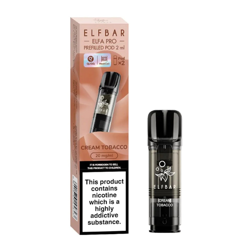 Elf Bar ELFA Pro Cream Tobacco Pods (2 Pack)