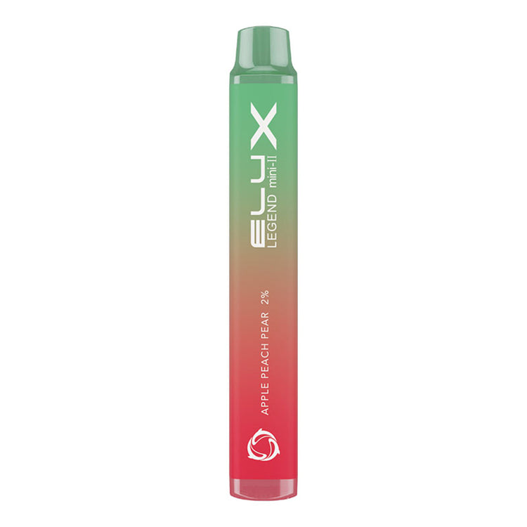 Elux Legend Mini II Apple Peach Pear Disposable Vape Free UK Delivery