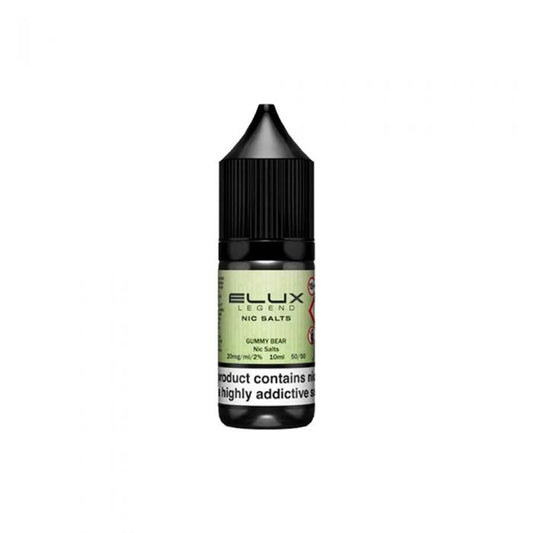 Elux Legend Nic Salts Gummy Bear E Liquid 10ml