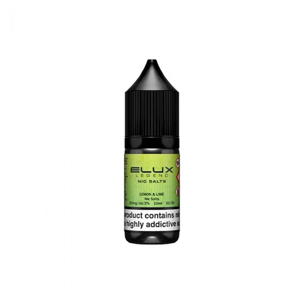 Elux Legend Nic Salts Lemon & Lime E Liquid 10ml Free UK Delivery