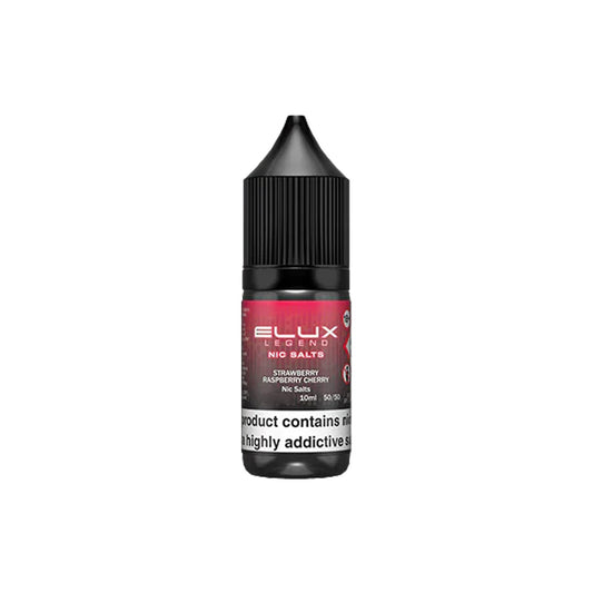 Elux Legend Nic Salts Strawberry Raspberry Cherry E Liquid 10ml