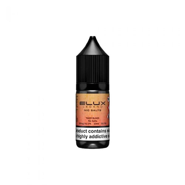 what flavour is tiger blood elux legend Tiger Blood Elux Legend Nic Salt E-Liquid 10ml