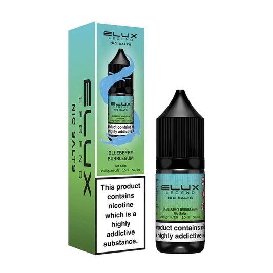 Elux Legend Nic Salts Blueberry Bubblegum E Liquid 10ml