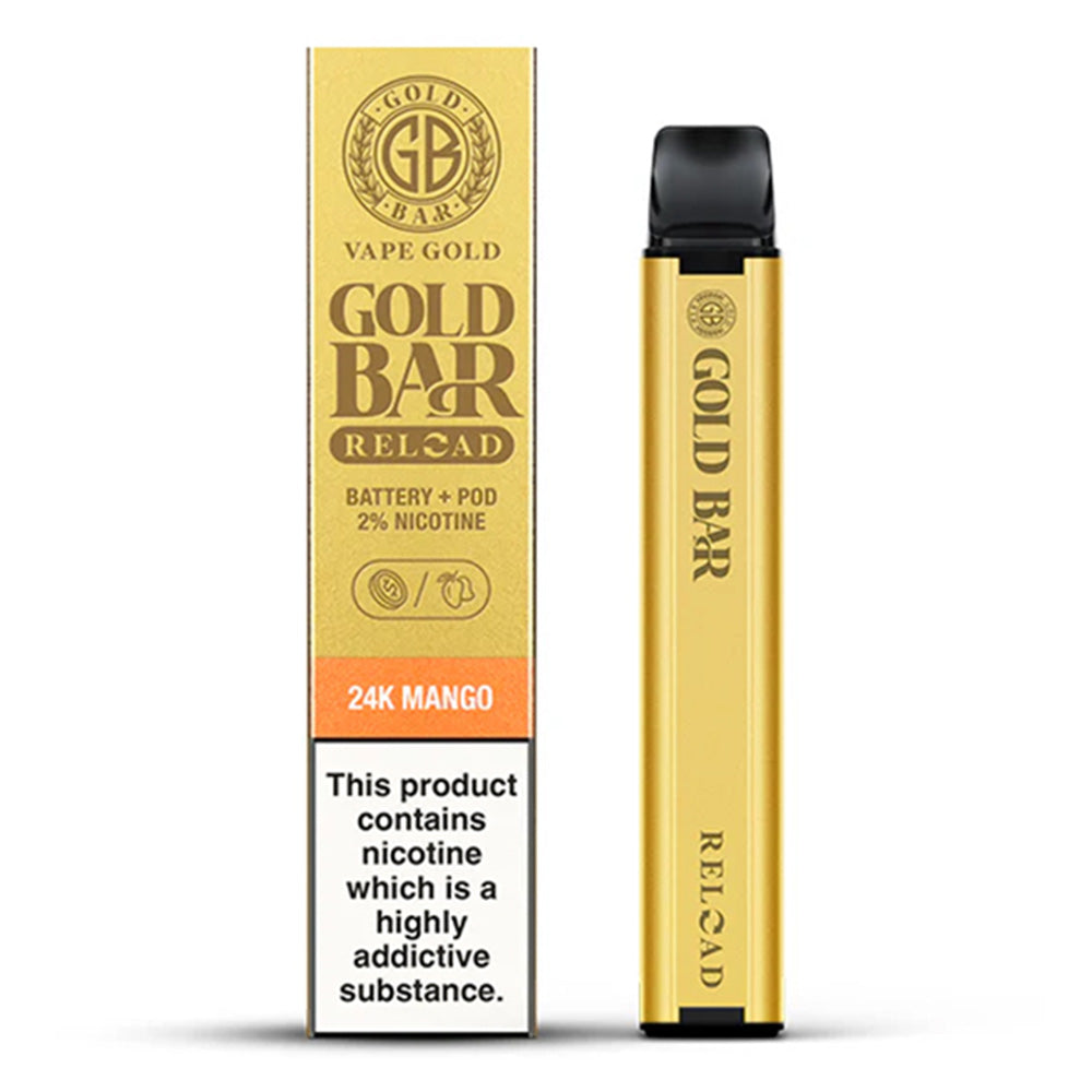 Gold Bar Reload Pod Vape Kit 24k Mango