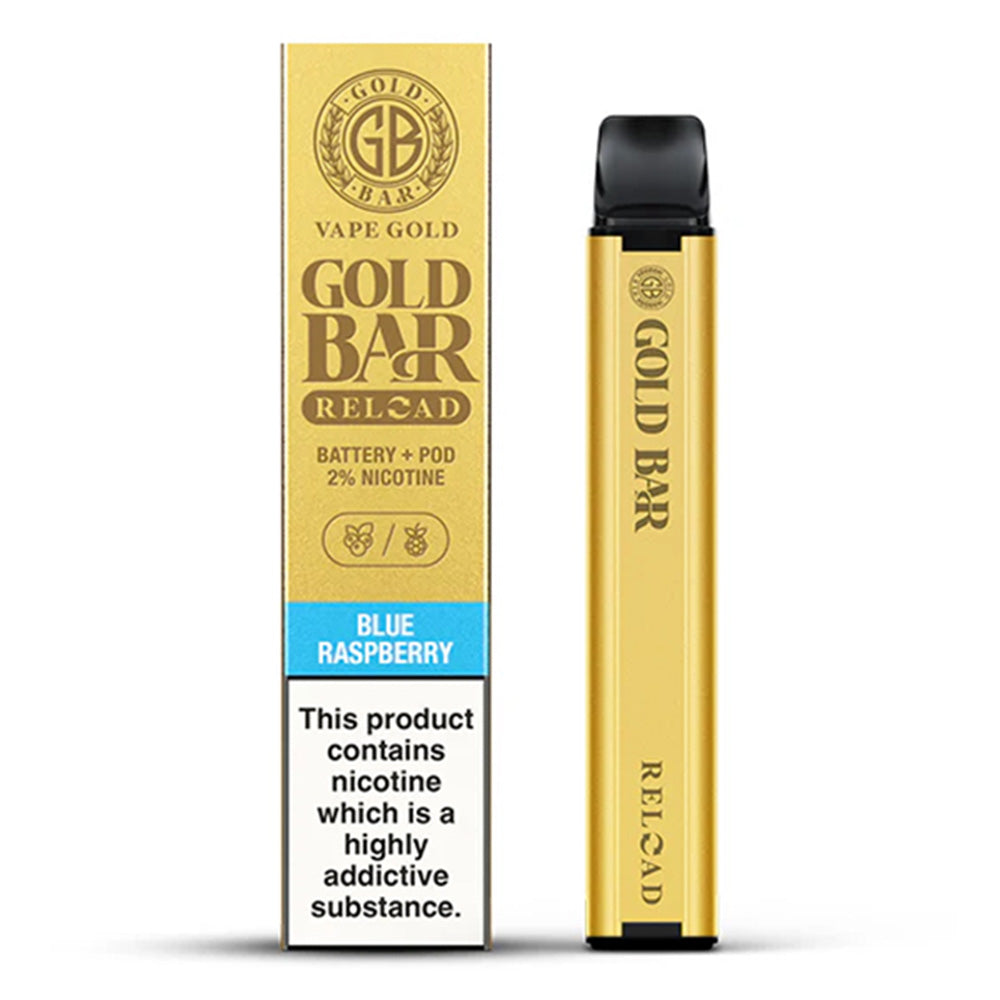 Gold Bar Reload Pod Vape Kit Blue Raspberry