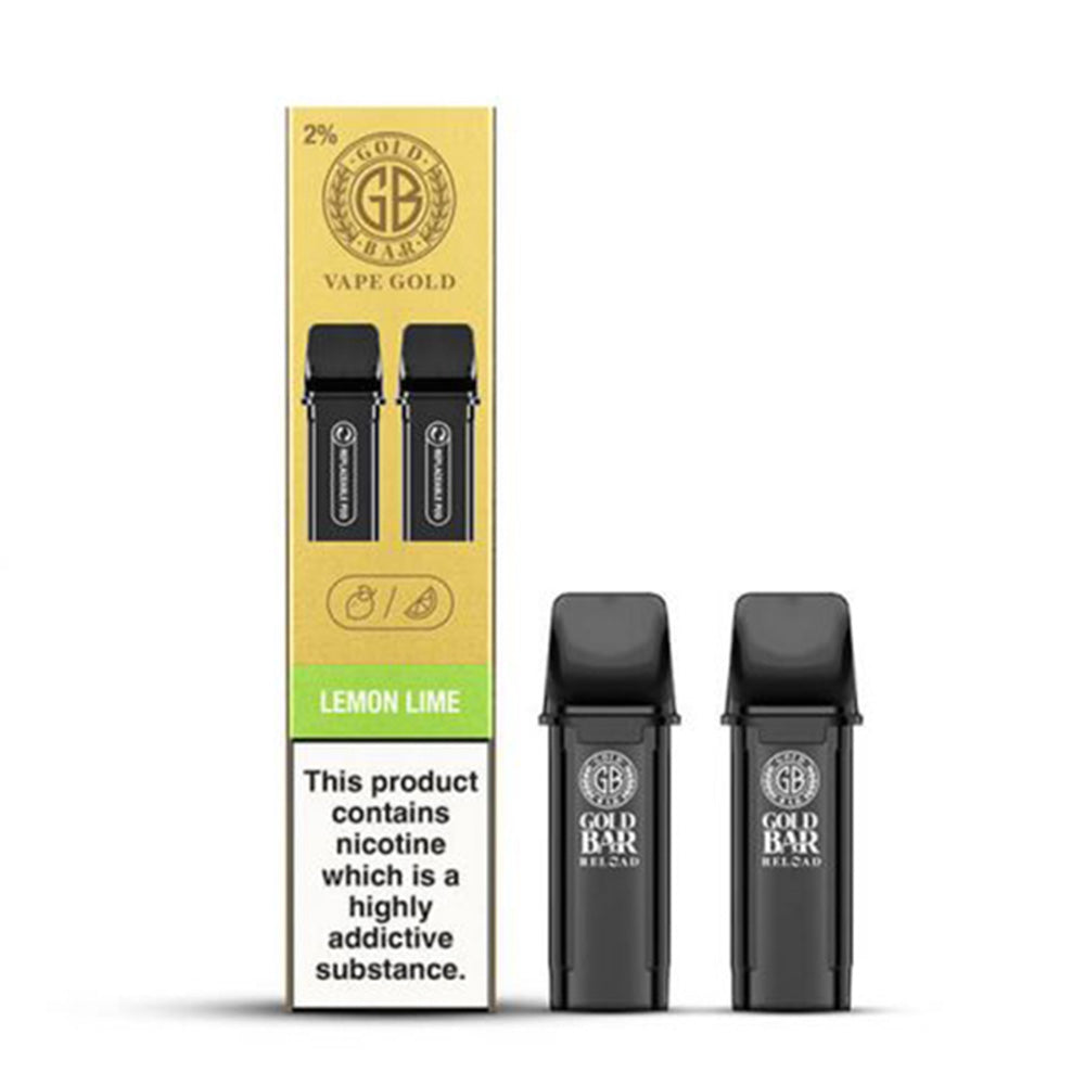 Gold Bar Reload Lemon Lime Pods (2 Pack)