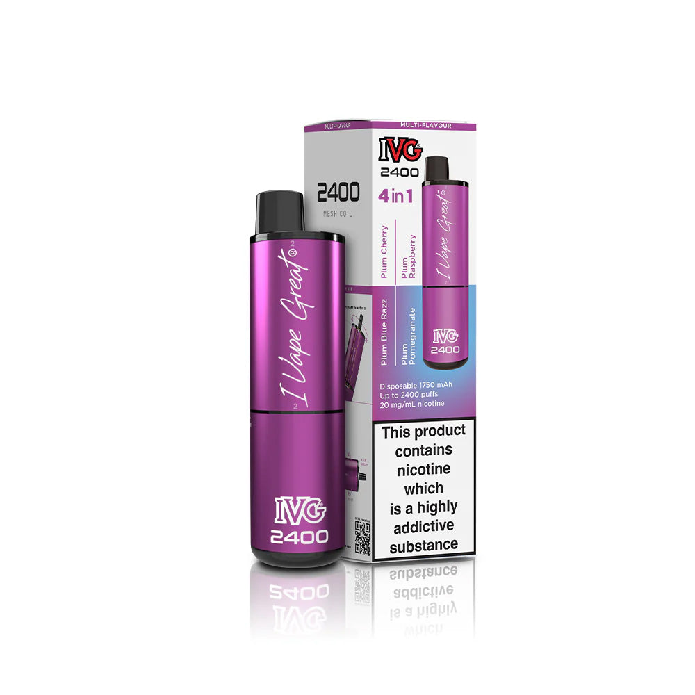 IVG 2400 Plum Edition Disposable Vape