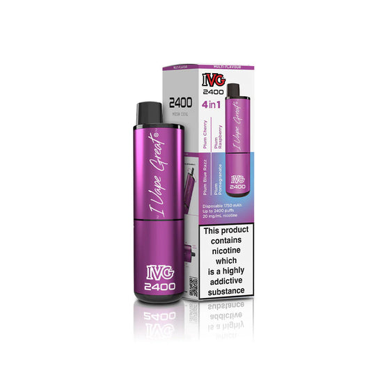 IVG 2400 Plum Edition Disposable Vape