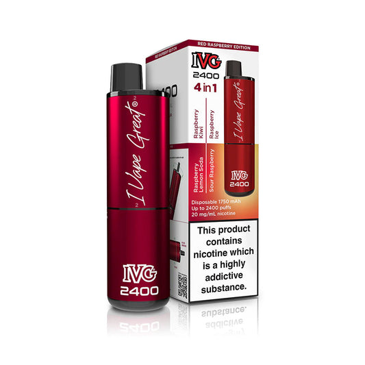 IVG 2400 Red Raspberry Edition Disposable Vape