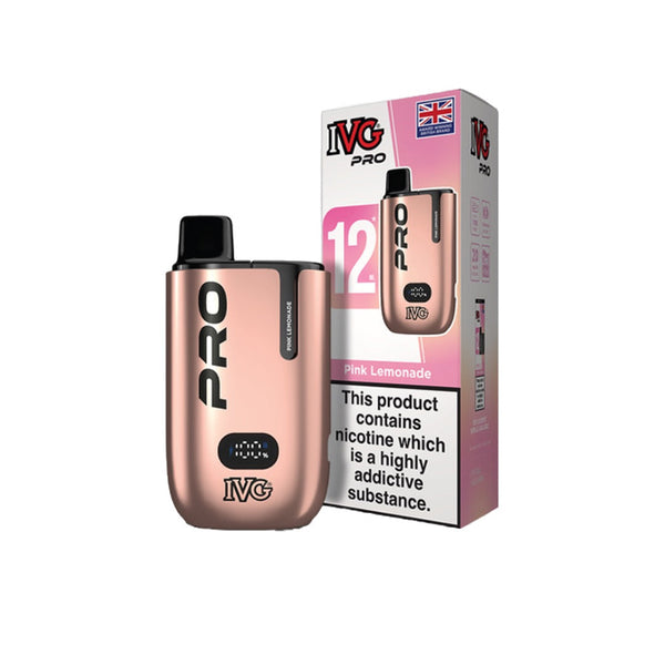 IVG Pro 12 10000 Puff Disposable | Pink Lemonade | Free UK Delivery IVG Pro 12 10000 Puff Disposable | Pink Lemonade | Free UK Delivery